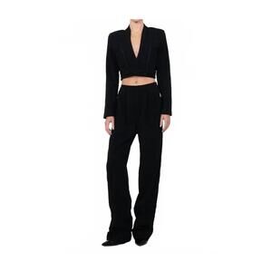 NEW NONCHALANT LABEL effie cropped blazer in black